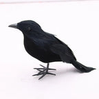 Raven Figurine Lifelike Feathered & Durable