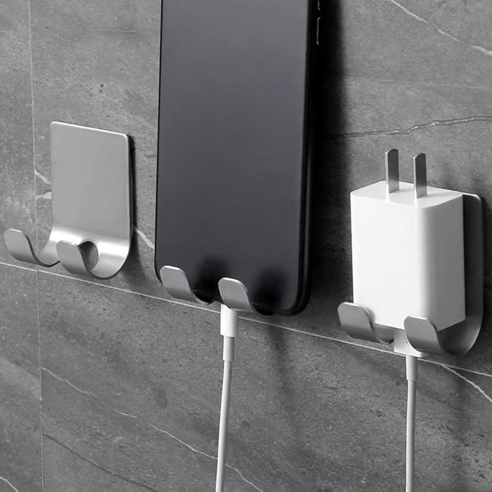 Razor Holder Drill-Free Stainless Steel Double Hook