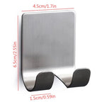 Razor Holder Drill-Free Stainless Steel Double Hook