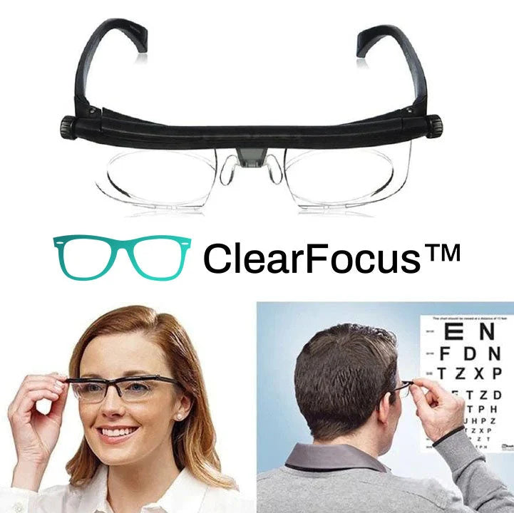 Reading Glasses Adjustable Focus Dial Lightweight Frame