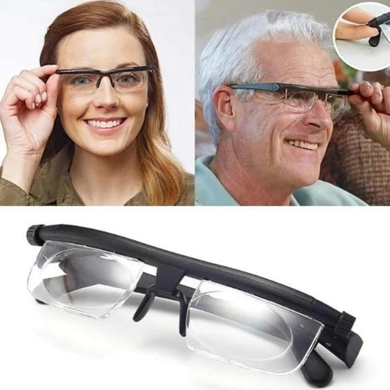 Reading Glasses Adjustable Focus & Scratch-Resistant