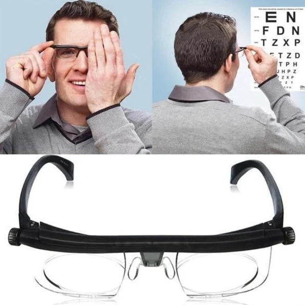 Reading Glasses Adjustable Focus & Scratch-Resistant