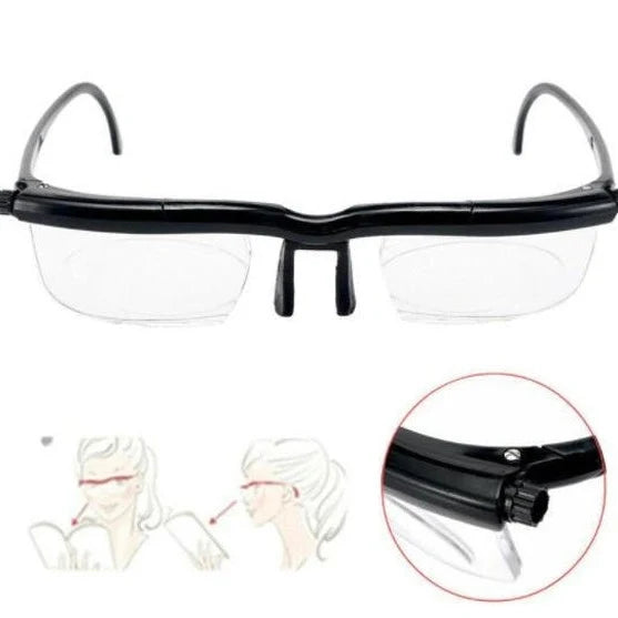 Reading Glasses Adjustable Focus & Scratch-Resistant