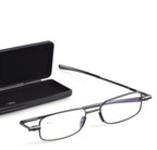 Reading Glasses Compact Folding Stainless Steel Frame