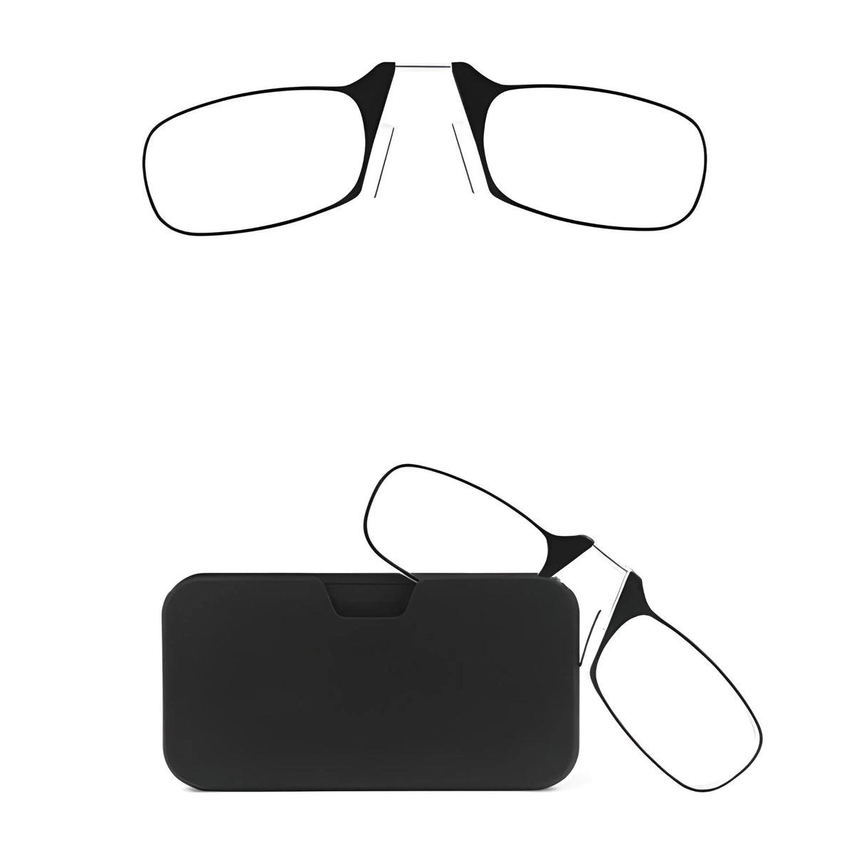 Reading Glasses Foldable Soft Silicone Nose Clamp