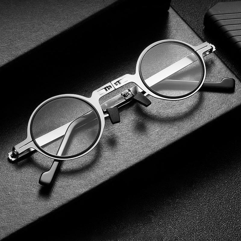 Reading Glasses Foldable Titanium Blue Light