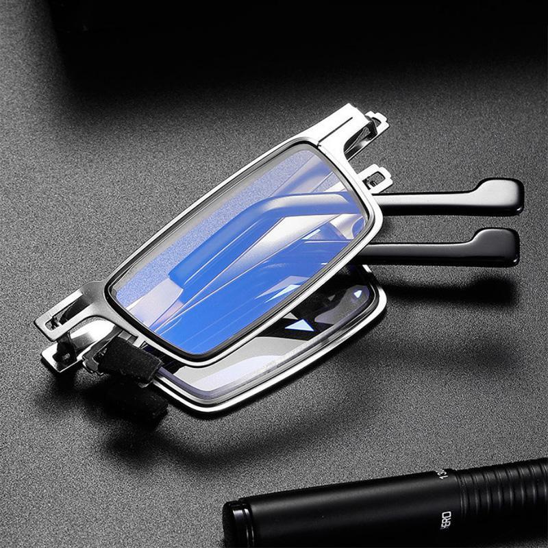 Reading Glasses Foldable Titanium Blue Light
