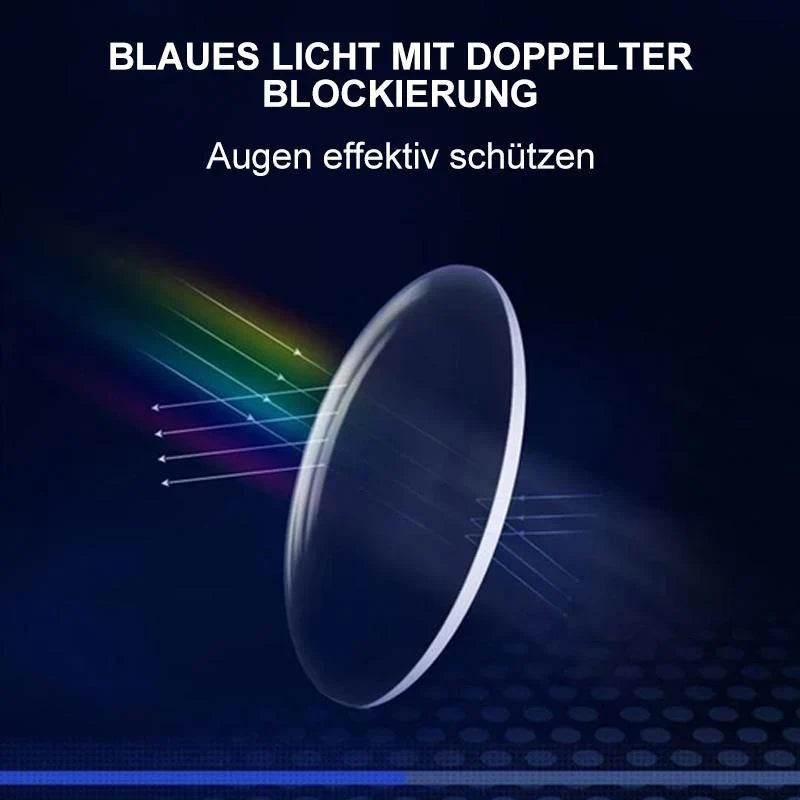 Reading Glasses Foldable Titanium Blue Light
