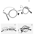 Reading Glasses Foldable Titanium Blue Light