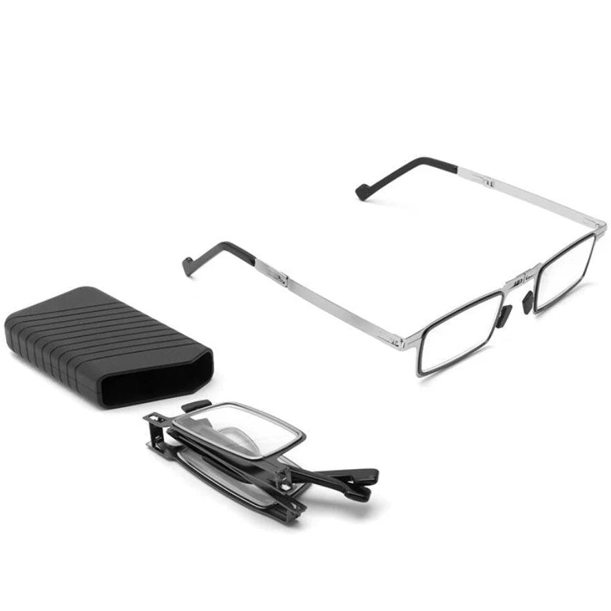 Reading Glasses Foldable Titanium Blue Light