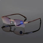 Reading Glasses Progressive Multifocal Blue Light Rimless