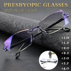 Reading Glasses Progressive Multifocal Blue Light Rimless