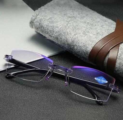 Reading Glasses Progressive Multifocal Blue Light Rimless