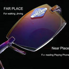 Reading Glasses Progressive Multifocal Blue Light Rimless