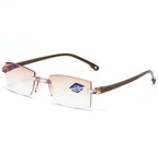 Reading Glasses Progressive Multifocal Blue Light Rimless