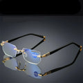 Reading Glasses Progressive Multifocal Blue Light Ultralight Titanium Frame