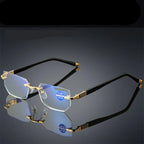 Reading Glasses Progressive Multifocal Blue Light Ultralight Titanium Frame
