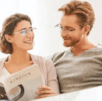 Reading Glasses Progressive Multifocal Blue Light Ultralight Titanium Frame