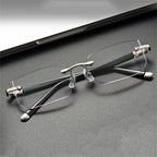 Reading Glasses Progressive Multifocal Ultralight Rimless Blue Light
