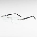 Reading Glasses Progressive Multifocal Ultralight Rimless Blue Light