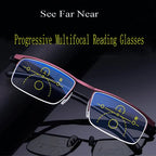 Reading Glasses Progressive Photochromic Blue-Light Protection