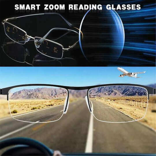 Reading Glasses Progressive Photochromic Blue-Light Protection