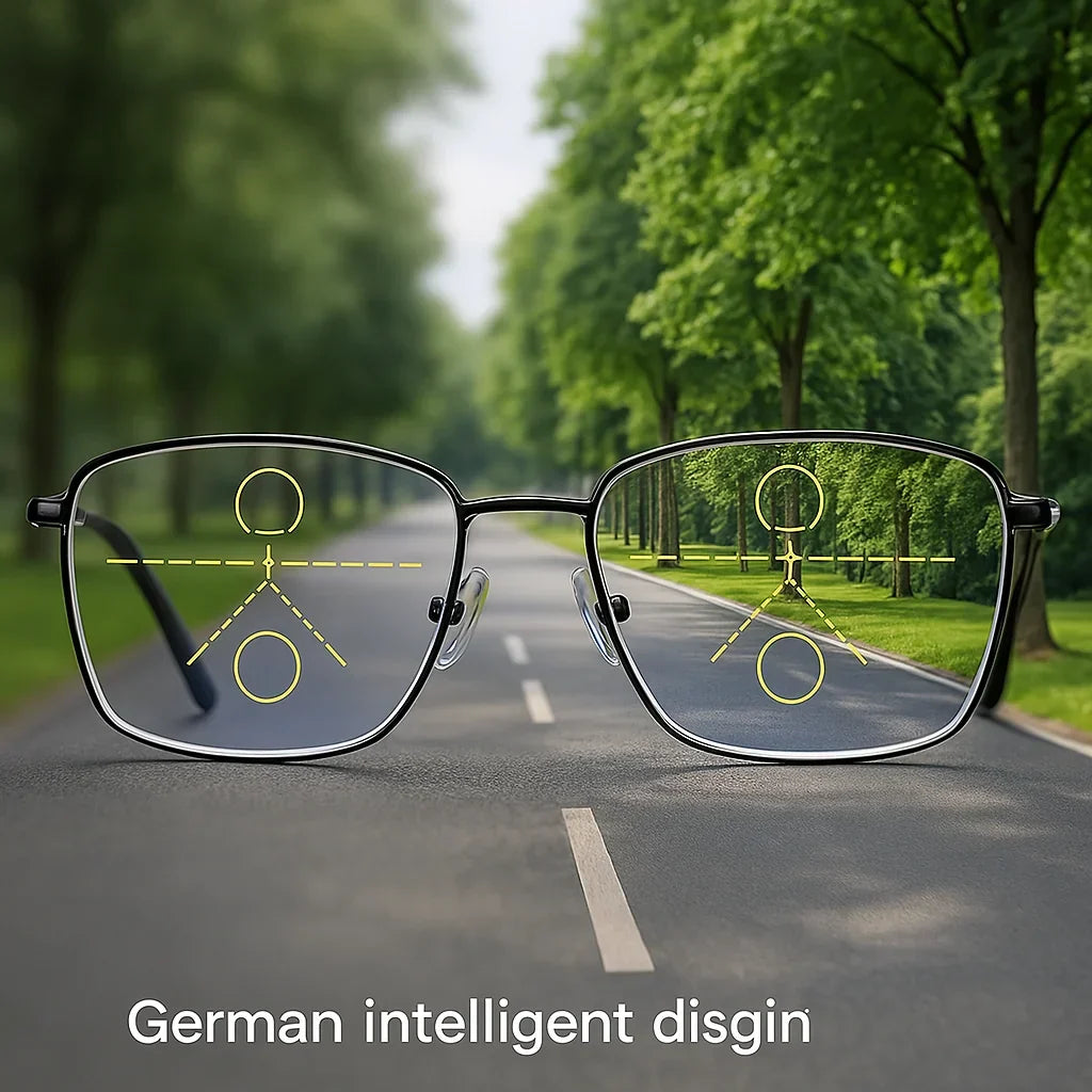 Reading Glasses Progressive Photochromic Blue-Light Protection