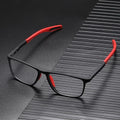 Reading Glasses Rectangular Blue Light Blocking Lightweight TR90 Frame