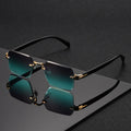 Reading Glasses Rimless Square Ultra-Lightweight Protective Pouch Included
