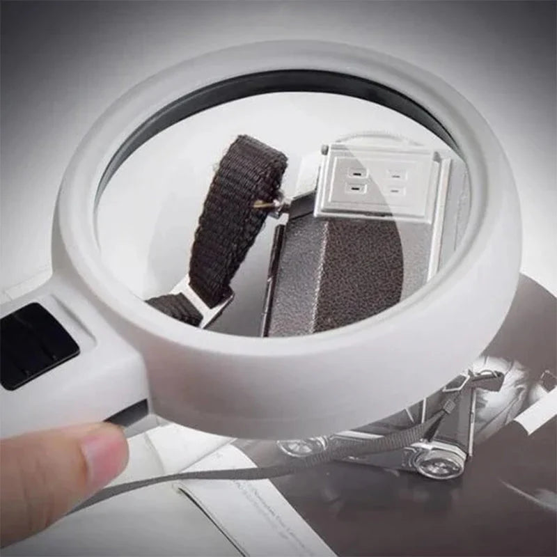 Reading Magnifier 30x Magnification 12 LED 5-Inch Lens