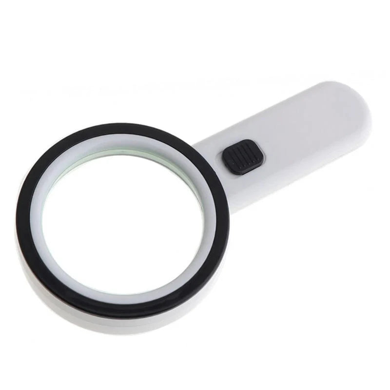 Reading Magnifier 30x Magnification 12 LED 5-Inch Lens