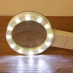 Reading Magnifier 30x Magnification 12 LED 5-Inch Lens