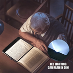 Reading Magnifier 3x Magnification & LED Light Ergonomic Handle