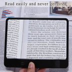 Reading Magnifier 3x Magnification & LED Light Ergonomic Handle