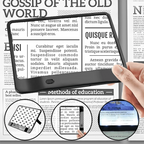 Reading Magnifier 3x Magnification & LED Light Ergonomic Handle