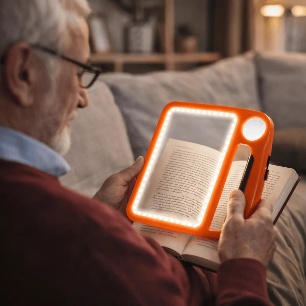 Reading Magnifier 5x 10x LED USB Rechargeable