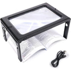 Reading Magnifier Hands-Free 3x Magnification LED Light