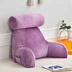 Reading Pillow Ergonomic Backrest & Armrests Soft-Touch Cover