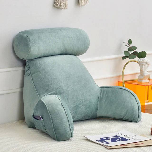 Reading Pillow Ergonomic Backrest & Extended Armrests