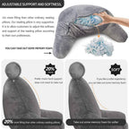 Reading Pillow Ergonomic Backrest & Extended Armrests