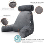 Reading Pillow Ergonomic Backrest & Extended Armrests