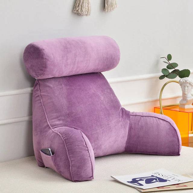 Reading Pillow Ergonomic Backrest & Extended Armrests