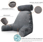 Reading Pillow Shredded Memory Foam Armrests & Side Pocket