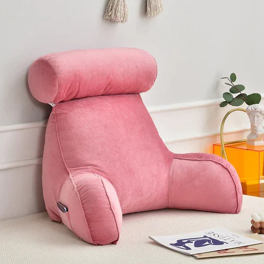 Reading Pillow Shredded Memory Foam Armrests & Side Pocket