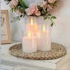Realistic 3D Flicker LED Flameless Candle Set (Remote & Timer)