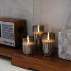 Realistic 3D Flicker LED Flameless Candle Set (Remote & Timer)