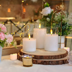 Realistic 3D Flicker LED Flameless Candle Set (Remote & Timer)