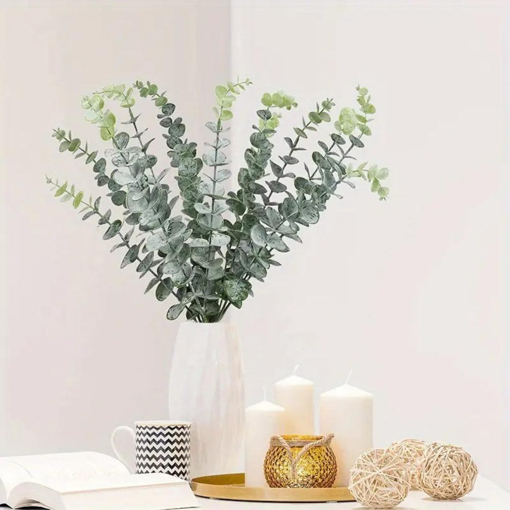 Realistic & Flexible Eucalyptus Stem Bundle (24 Leaves)