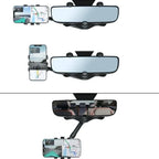 Rear View Mirror Phone Holder Rotatable & Retractable Arm