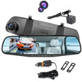 Rearview Mirror Dash Cam Dual 1080P Front & Rear